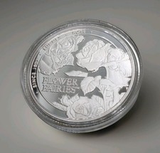 Flower Fairies .999 Silver Plated 50p Fifty Pence coin, Ascension Island 2025