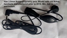 Nokia HDE-2 Handsfree Kit 2.5mm Mono Earphone for 1100 3410 3510i 5210 6030 8890