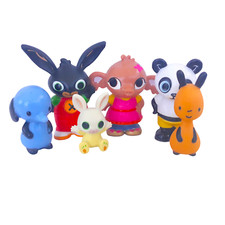 Bing Bunny Figures Bundle Bing Sula, Flop Pando, Amma and Charlie