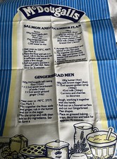 McDougalls Flour Recipe Cotton Tea Towel Unused