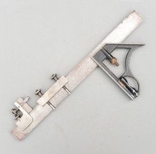 Set 2 Vintage Starrett USA Rule Clamps No299 No289A  Extra Combination Square