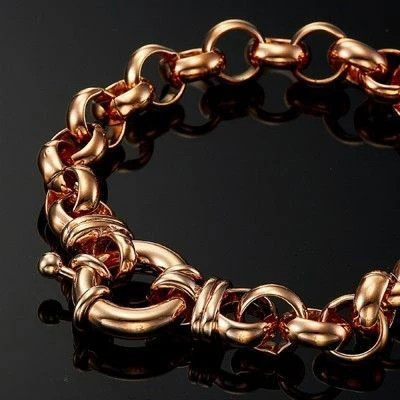 18ct heavy rose gold - gold, plated