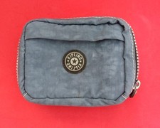 Kipling -  Blue 2 Zipped  3 Pocket Make Up Bag