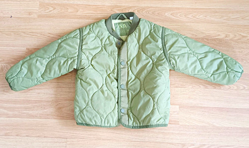 Olive green zara quilted - olive,