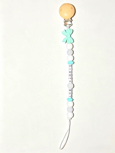 Beaded dummy clip - beaded, pacifier