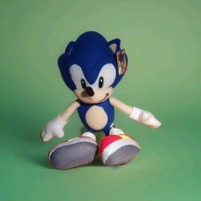 Vintage Sonic the Hedgehog Plush Soft Toy Gosh Sonic X 33cm Tag Amusement Prize