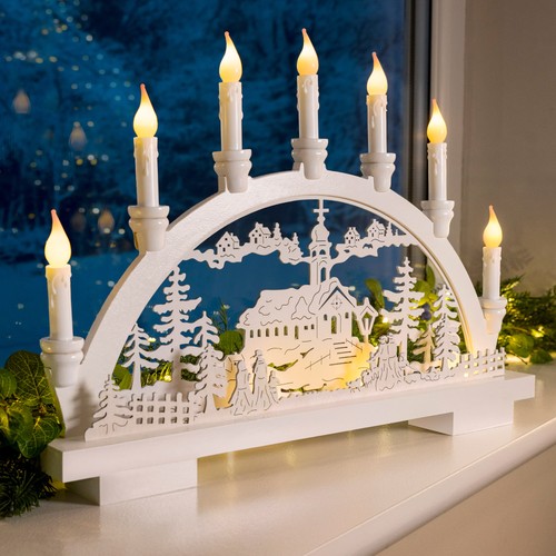 Christmas candle bridge - candle,