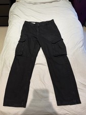 Zara Men’s Black Cargo Pants