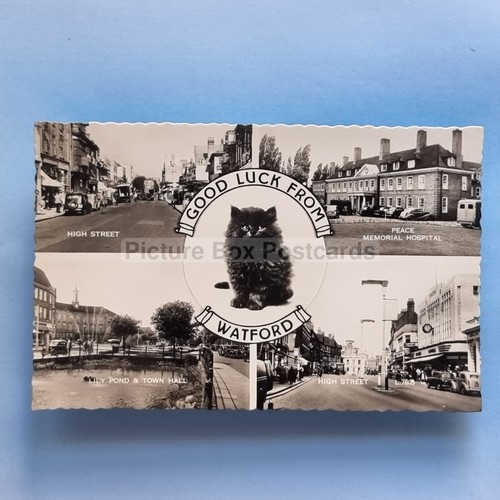 Watford postcard 1959 real - 1959,