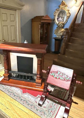 Doll house furniture mahogany - doll,