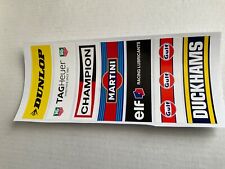 Slotcar -Scalextric trackside decals 7x Decals Mixed F1 Le Mans 1:32 scale SET 3
