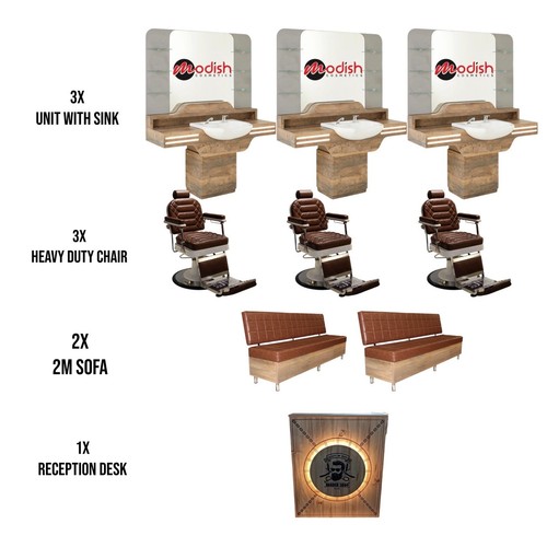 Complete barbershop furniture - complete,