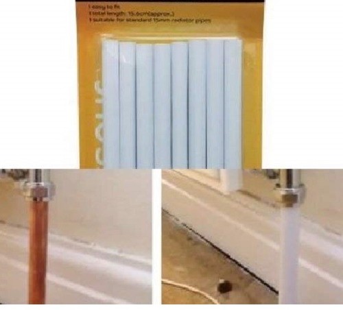 White radiator pipe - white,