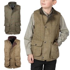 Boys Tweed Waistcoat Kids
