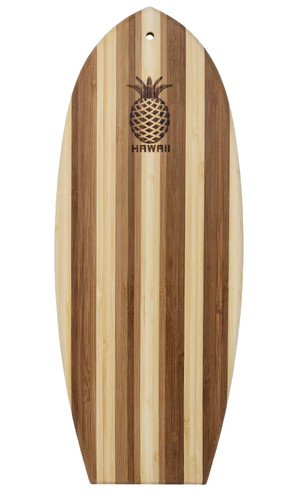 Bamboo surfboard hawaiian - surfboard,