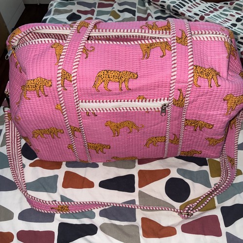 Blockprint leopard pink - blockprint,