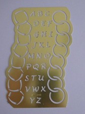 Alfabet Embossing Brass