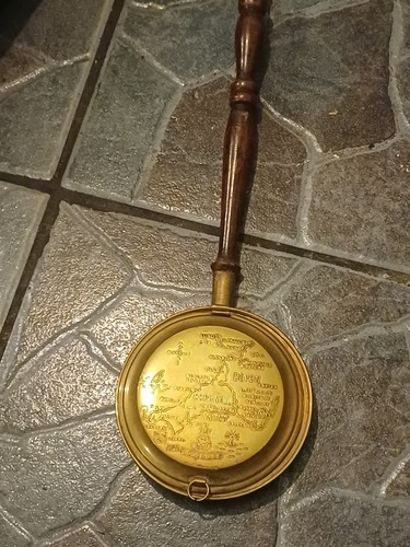 Vintage brass bed warming pan - bed,