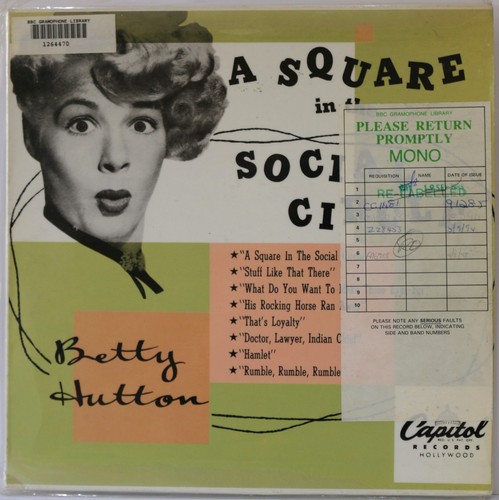 Betty hutton square - hutton, in