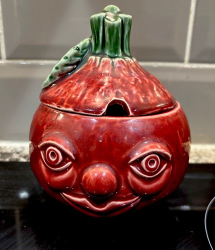 Beetroot vintage face pot - , /