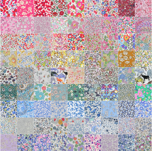 100 squares liberty fabric - liberty,
