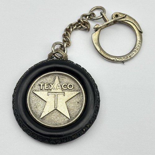Vintage texaco tyre keyring - vintage,