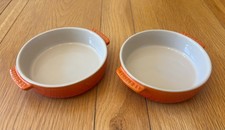 Le Creuset Set of 2 Stoneware Tapas Dish - Orange