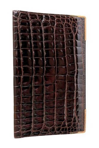 Asprey crocodile wallet 9kt - asprey,