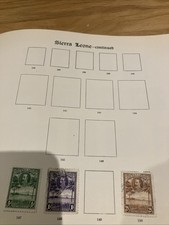 SIERRA LEONE 1932 PART SET OF