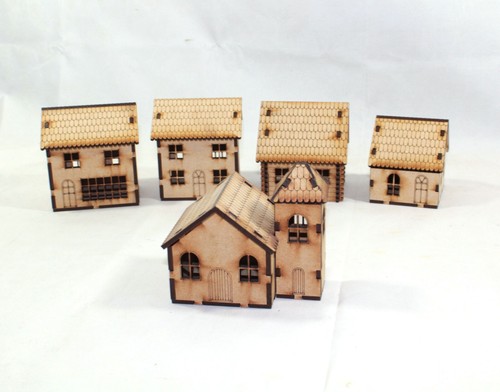 Model railway village - model,