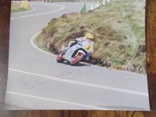 Joey Dunlop signed 10x8 inch