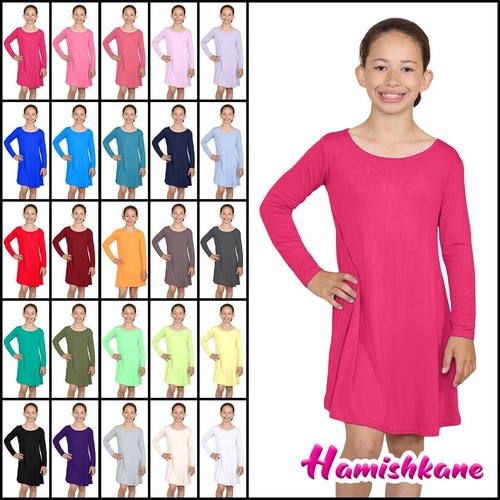 Girls long sleeve dress - long,
