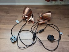 2 x Copper Clip On Lights