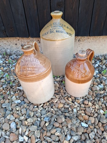 Vintage stone bottles flagon - vintage,