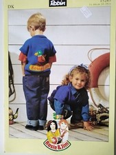 ROSIE AND JIM Sweater, Children's sizes 51-66cm - ROBIN Knitting pattern 15265