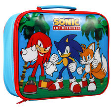 Sonic the Hedgehog Rectangular Insulated Lunch Box Bag for Boys and Girls
