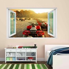 Quad Bikes Sunset 3D Wall