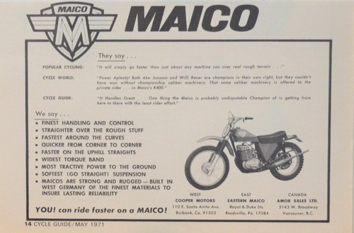 1971 maico k400 - maico,