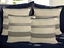 SET OF 4 Beige Cream Crushed