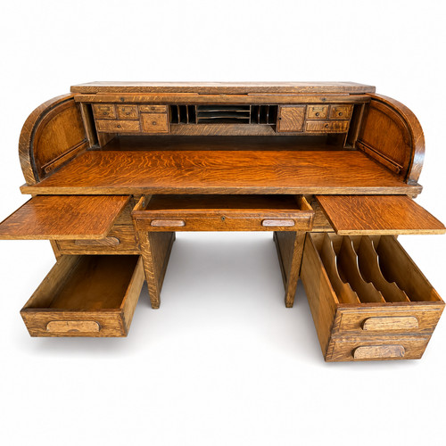 Antique oak roll - roll, top