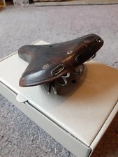 Brooks B72L Saddle Brown Leather Sprung Twin Rail Touring MTB Ladies Vintage
