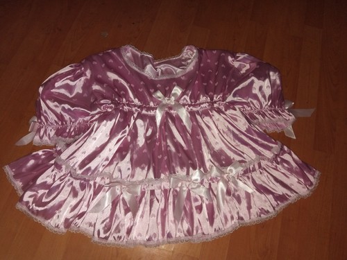 Abdl sissy pink satin heart - abdl,