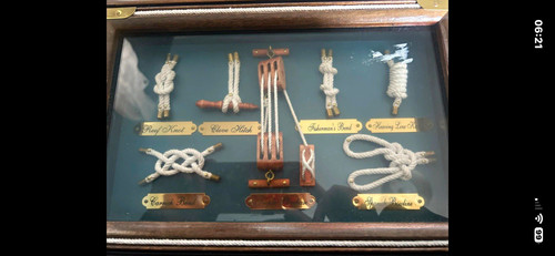 Framed nautical sailor knots - sailor,