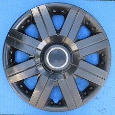 Universal WJ-5056-16 Wheel Trim 16" (Black Halfords Cover Hub Cap)
