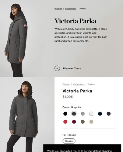Canada goose victoria parka - victoria,