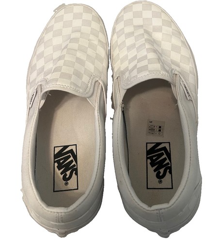 Van white checkered - white,