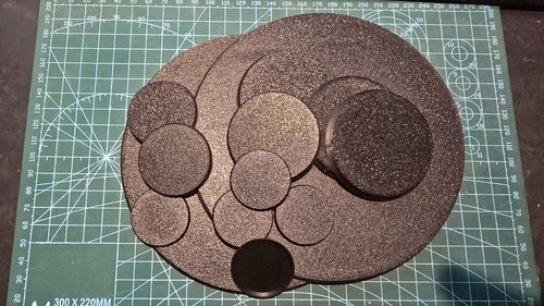 Various round bases 100mm - round, to