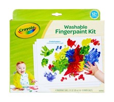 Crayola Washable Finger Paint Set Arts & Craft Stationary for Preschool Kids