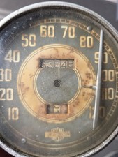 HARLEY 1942 WL WLA WLC WLD FLATHEAD SPEEDOMETER.  Original For Restoration