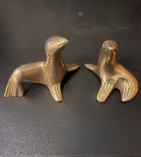 Vintage Brass Seal Figurines